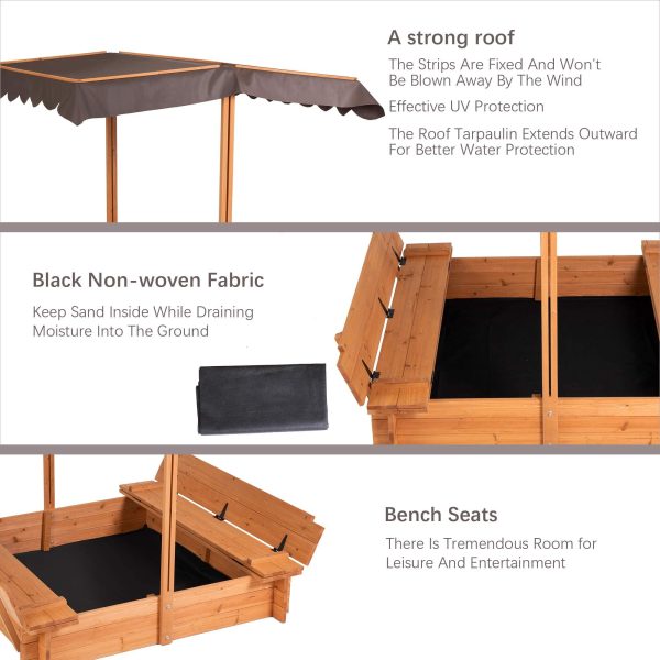 BIRASIL Sandbox Backyard Outdoor Natural - Image 3