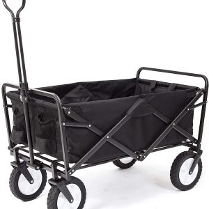 MacSports Collapsible Folding Outdoor Utility Wagon�� Black