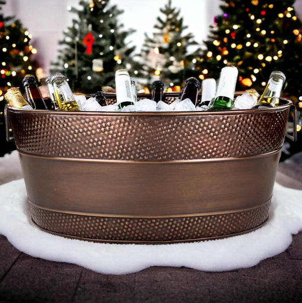 BREKX Copper Hammered Galvanized Beverage - Image 4