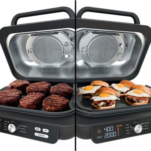 Ninja - Foodi XL Pro Indoor 7-in-1 Grill & Griddle with 4-Quart Air Fryer, Roast, Bake, Dehydrate, Broil - Silver/Black