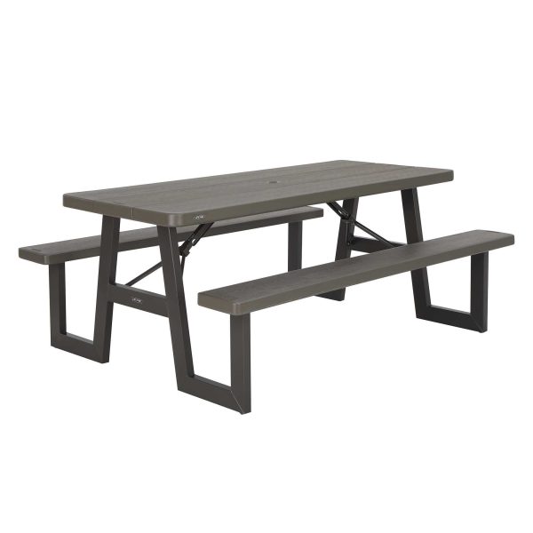 Lifetime 6-Foot W-Frame Folding Picnic Table, 60233 - Image 23