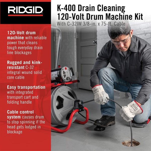 RIDGID 52363 Cleaning 120 Volt Machine - Image 2