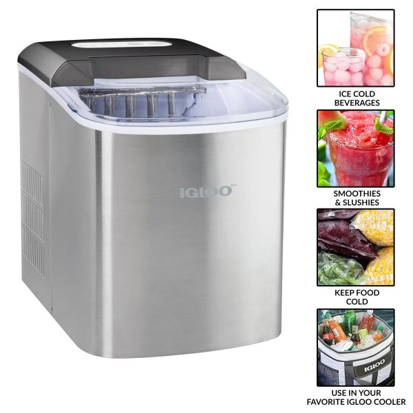 Igloo IGLICEB26SS 26-Pound Automatic Portable Countertop Ice Maker Machine Stainless Steel - Image 10