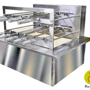 Brazilian BBQ Charcoal Grill with Firebox - 9 Skewers - Oca-Brazil