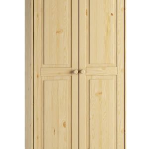 Solid Wood Pantry Storage Cabinet, Freestanding Kitchen Cupboard, Closet with Shelves