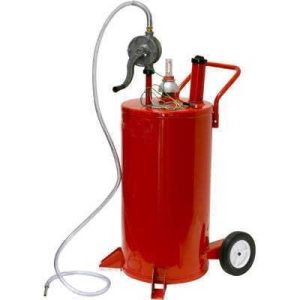 Portable Rolling Diesel Bulk Fuel Gas Transfer Storage Pump Oil Tank On Wheels