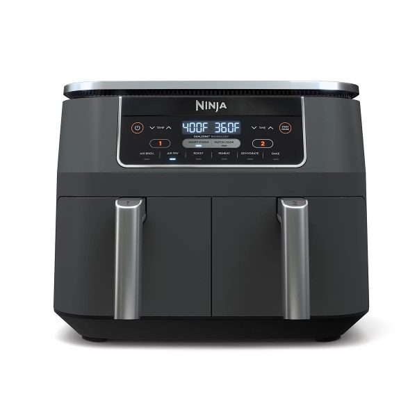 Ninja Foodi 8 qt. Original Dualzone， 2-Basket Air Fryer with 6 Functions