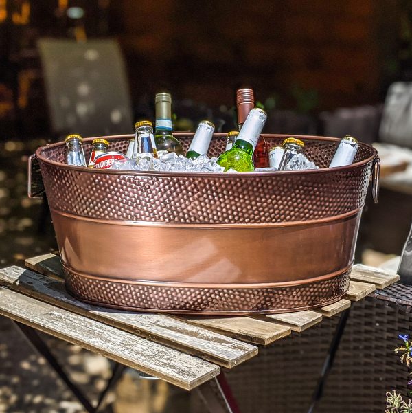 BREKX Copper Hammered Galvanized Beverage - Image 3