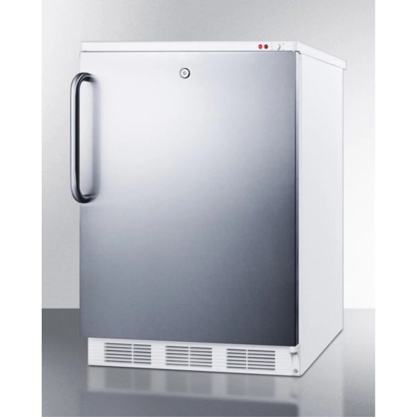 Accucold VT65ML7BISSTB 24 in. Wide Built-in -25 deg C Manual Defrost All Freezer with Lock, Stainless Steel - Image 2