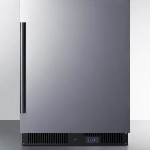 24" Wide Built-In All-Freezer, ADA Compliant, Stainless Steel/Black