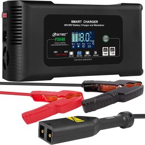 HTRC 36V/48V Golf Cart Charger 18-Amp Smart Charger, Golf Car Battery Charger,Trickle Charger