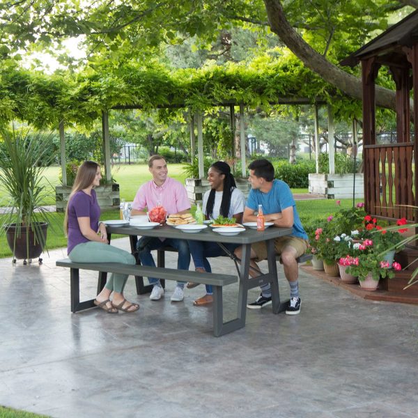Lifetime 6-Foot W-Frame Folding Picnic Table, 60233 - Image 7