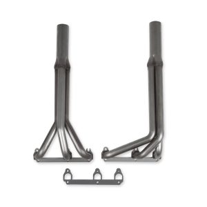 Flowtech 11587FLT Upright Headers 1-1/2" Primary, 20" Long, 27" tall, 2-1/2" x 10" Collector - 409SS Natural Finish