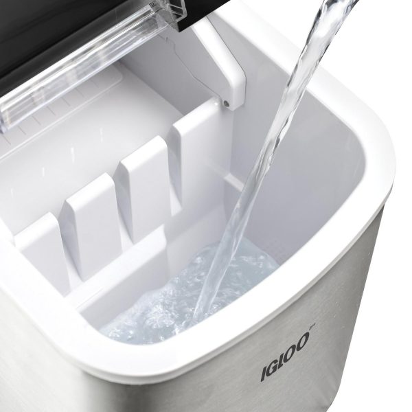 Igloo IGLICEB26SS 26-Pound Automatic Portable Countertop Ice Maker Machine Stainless Steel - Image 4
