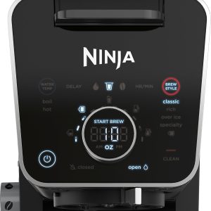 Ninja - DualBrew 12-Cup Specialty Coffee System with K-cup compatibility, 4 brew styles, and Frother - Black/Silver