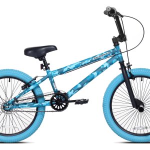 Kent Bicycle 20-inch Incognito Girl's BMX Child Bike, Turquoise Blue Camouflage