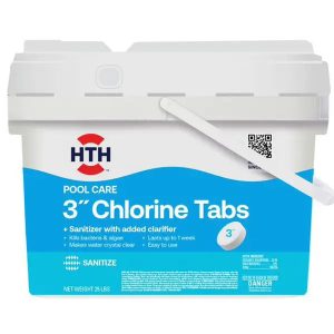 HTH 25 lb Pool Care 3" Chlorinating Tablet