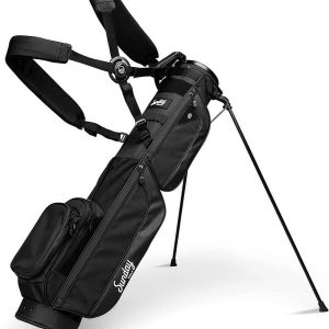 Sunday Golf Loma XL Bag - Lightweight Golf Bag with Strap and Stand – Easy to Carry Pitch n Putt Golf Bag – Golf Stand Bag for The Driving Range, Par 3 and Executive Courses, 3.4 pounds (Matte Black)