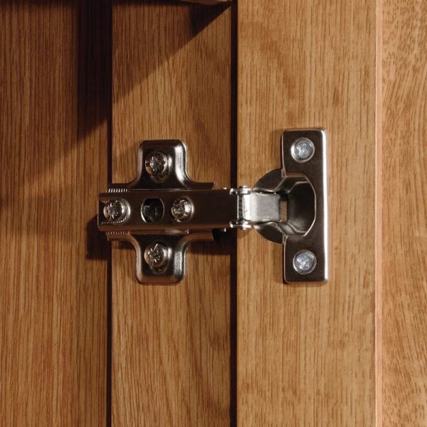 Lark Manor Elborough Manufactured Wood Armoire Highland Oak - Image 6