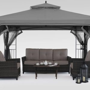 MASTERCANOPY Double Tiered Mosquito Netting Backyard