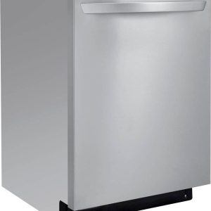 LG - 24" Top-Control Built-In Smart Wifi-Enabled Dishwasher with Stainless Steel Tub, Quadwash, and 3rd Rack - Stainless steel
