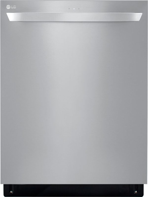 LG - 24" Top-Control Built-In Smart Wifi-Enabled Dishwasher with Stainless Steel Tub, Quadwash, and 3rd Rack - Stainless steel - Image 21