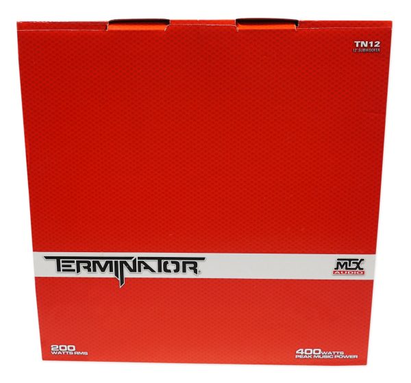 MTX Terminator TN12-02 12” 400 Watt Car Audio Subwoofer+Sealed Sub Box Enclosure - Image 8
