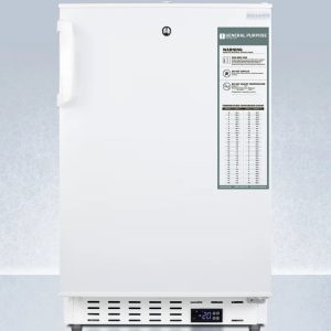 20" Wide Built-In Vaccine All-Freezer, ADA Compliant
