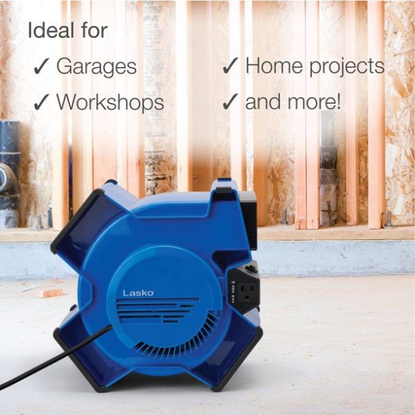 Lasko X12905 X-Blower Multi-Position Utility Blower Floor Fan， Blue - Image 6