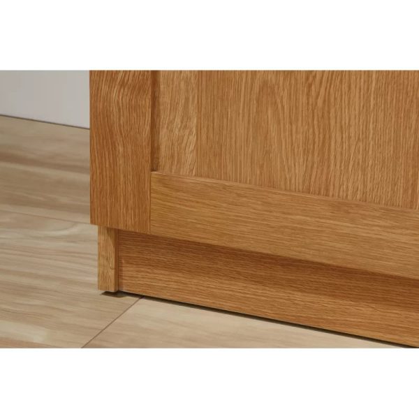 Lark Manor Elborough Manufactured Wood Armoire Highland Oak - Image 12