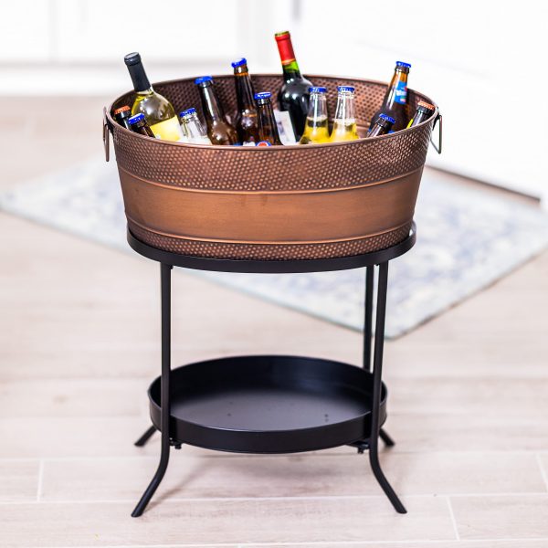 BREKX Copper Hammered Galvanized Beverage - Image 2