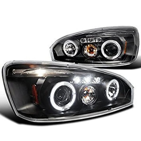 Spec-D Tuning 2LHP-MBU04JM-TM Chevy Malibu Led Black Projector Head Lights
