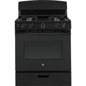 Natural Gas Freestanding Range, Black