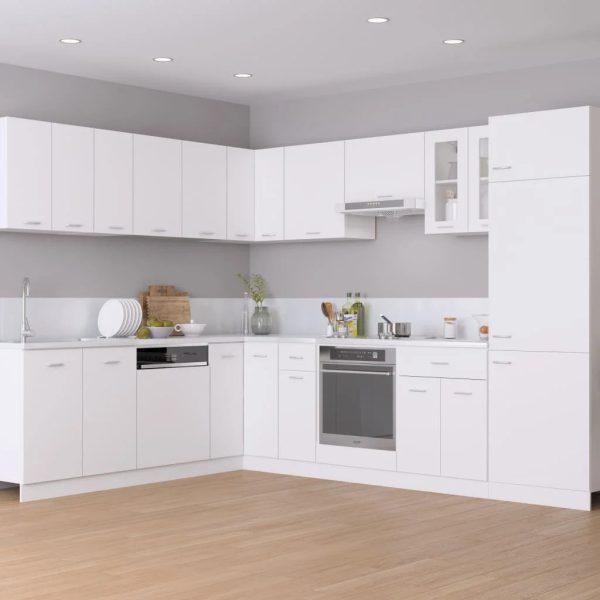 White Hanging Cabinet 23.6x12.2x23.6 - Durable Engineered Wood Construction - Spacious Storage - Easy Wall Mounting - Ideal for Small Spaces and Modern Home Decor - Image 3