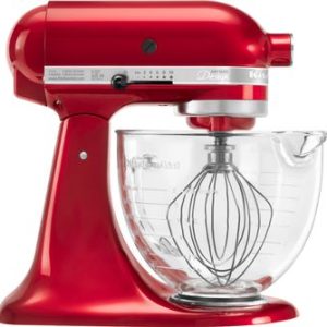 KitchenAid - KSM155GBCA Artisan Design Tilt-Head Stand Mixer - Candy Apple Red