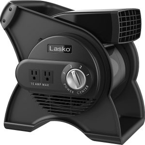 Lasko U12104 Pivoting Pro Blower Fan for Cooling， Ventilating， Exhausting and Drying