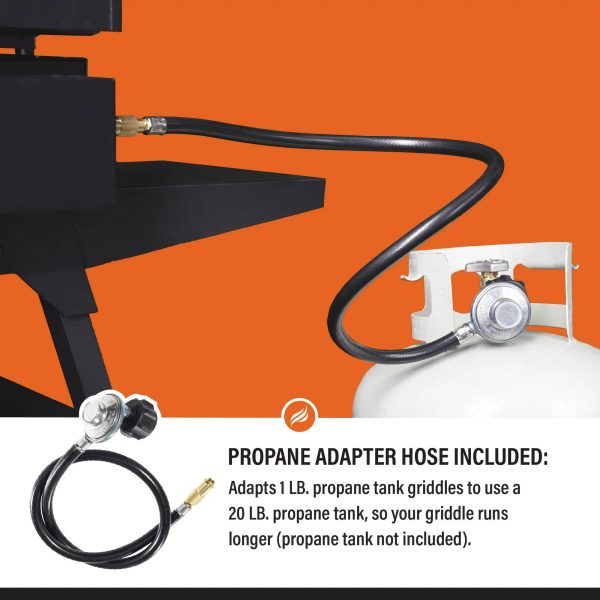 Blackstone 1891 Adventure Ready 22" Griddle with Stand and Adapter Hose - Image 7