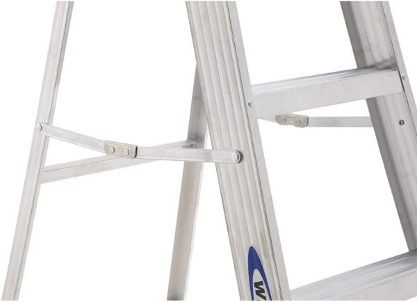 WERNER 6 ft. Aluminum Step Ladder with 250 lb. Load Capacity Type I Duty Rating - Image 6